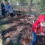 Children working hard